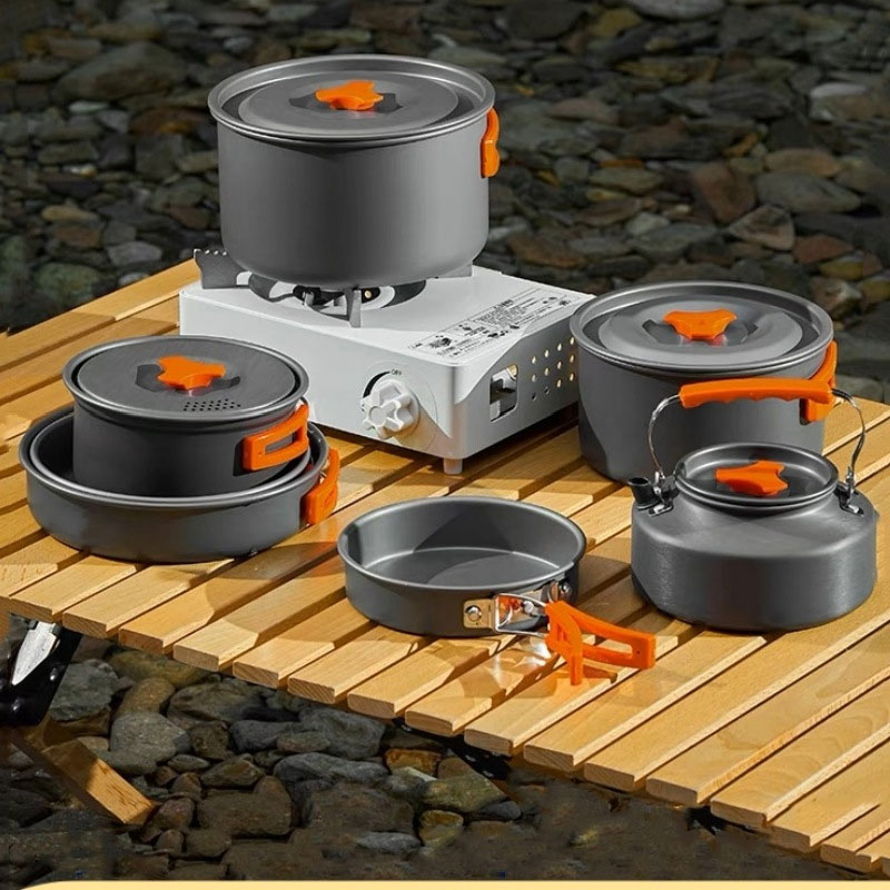 مجموعة أواني طهي للتخييم خفيفة - مراجعة Camping Cooking Mess Kit وسعره