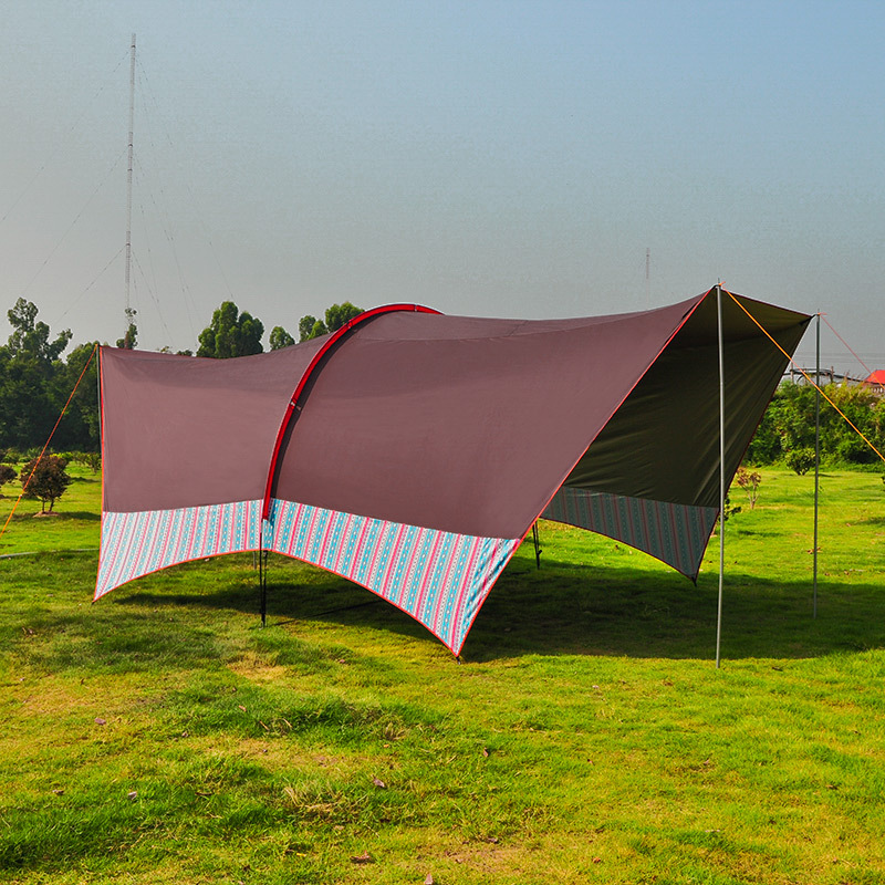مظلة كبيرة متعددة الأشخاص مع ح - مراجعة Camping Cooking Awning وسعره