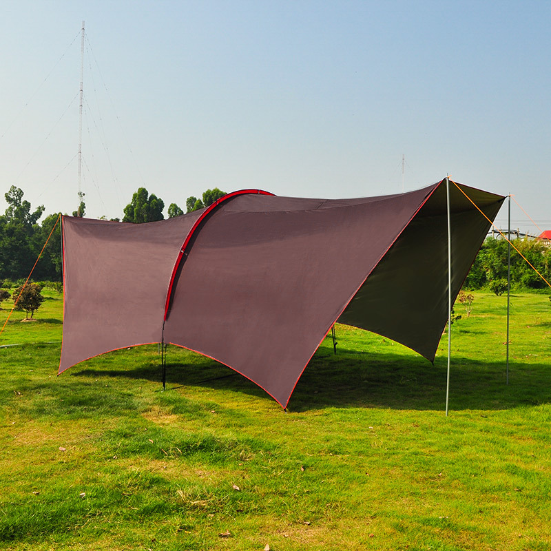 مظلة كبيرة متعددة الأشخاص مع ح - مراجعة Camping Cooking Awning وسعره
