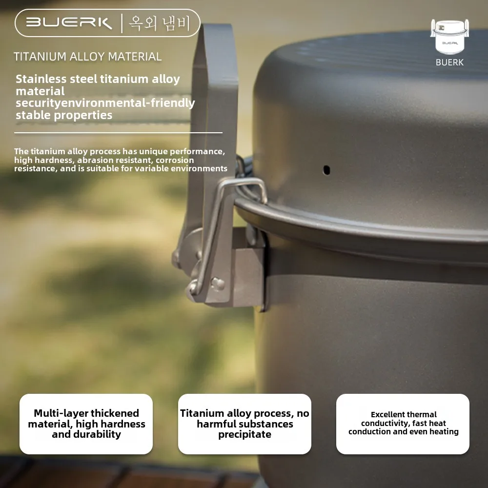 وعاء تبخير وقلي متعدد الوظائف  - مراجعة Camping Cooking Pot Stainless Steel وسعره