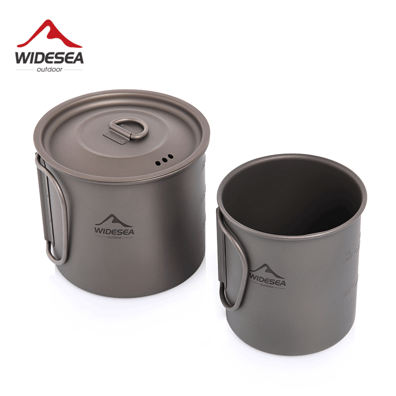 Widesea التخييم القدح كوب تيتا - مراجعة Quechua Camping Cooking Set وسعره