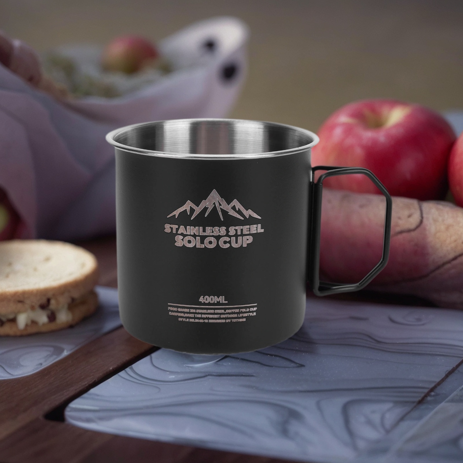 أكواب تخييم من ستانلس ستيل سعة - مراجعة Camping Cooking Cup وسعره
