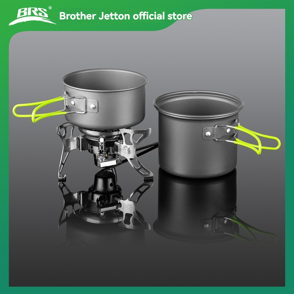 طقم أواني طهي للتخييم BRS-T15A - مراجعة Camping Cooking Mess Kit وسعره