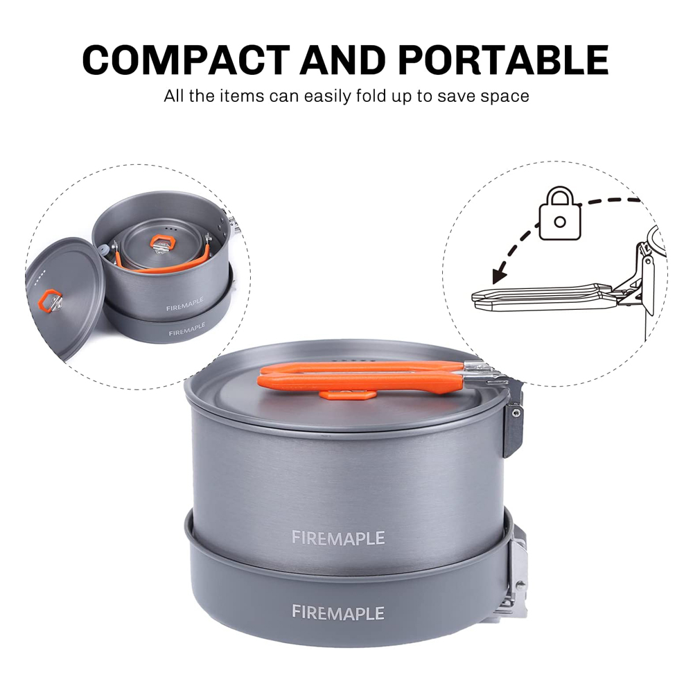 النار القيقب التخييم تجهيزات ا - مراجعة Quechua Camping Cooking Set وسعره