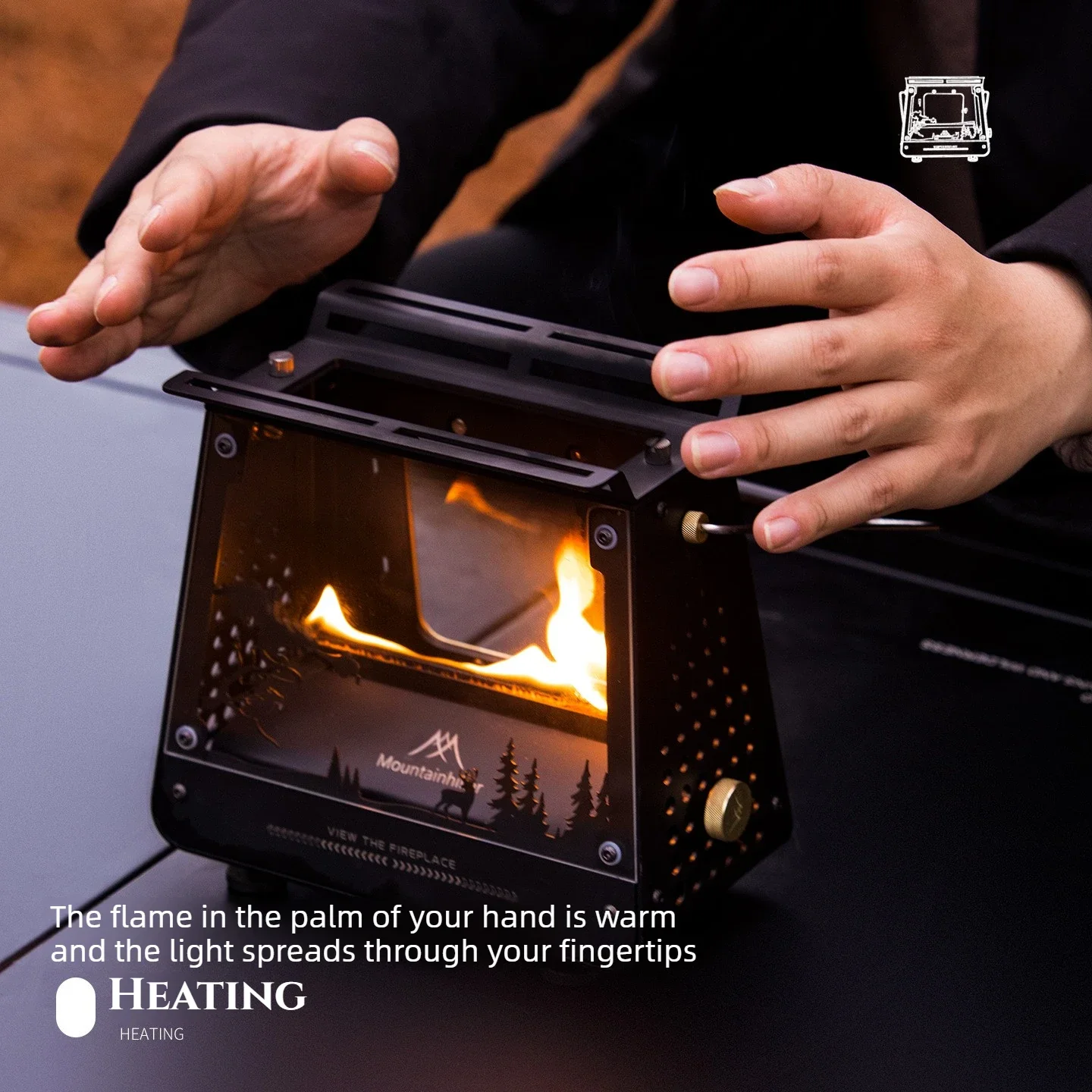 موقد نار محمول صغير من الفولاذ - مراجعة Camping Cooking Lightweight وسعره