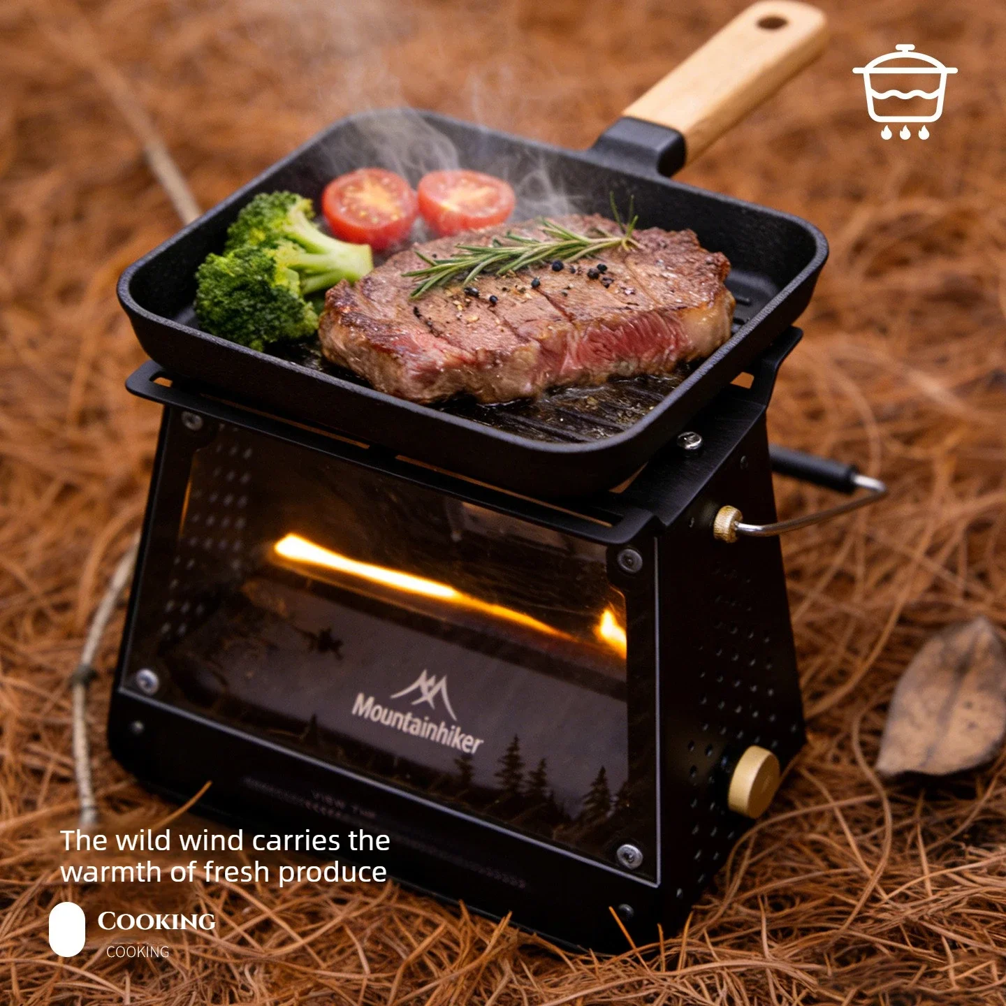 موقد نار محمول صغير من الفولاذ - مراجعة Camping Cooking Lightweight وسعره