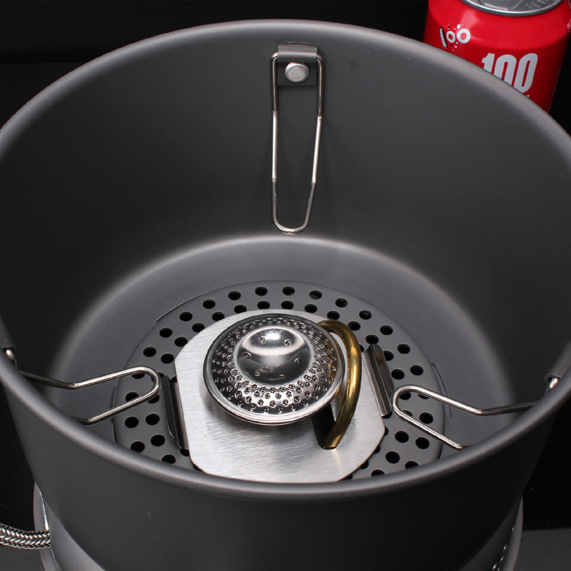 موقد غاز للتخييم Bulin BL100-Q - مراجعة Camping Cooking Pot Stainless Steel وسعره
