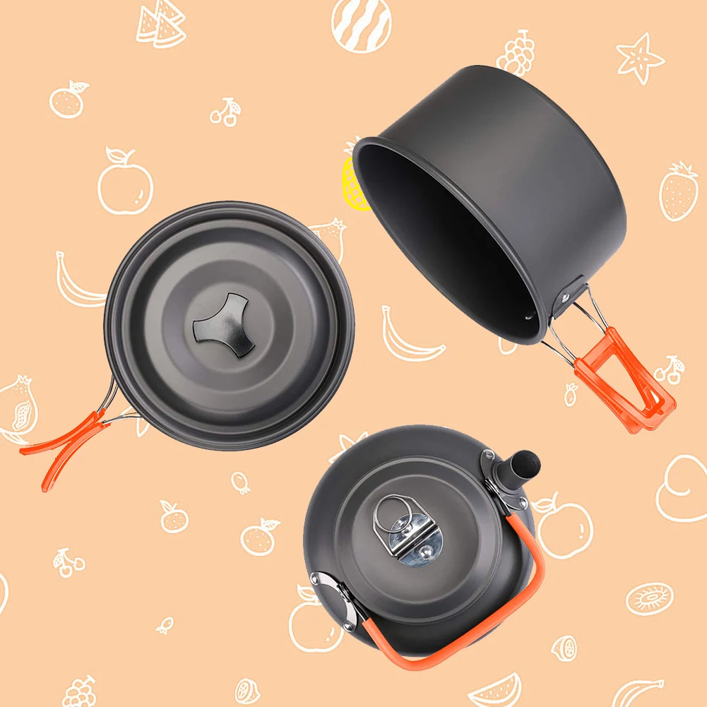 طقم أدوات طهي للتخييم، غلاية و - مراجعة Camping Cooking Lightweight وسعره