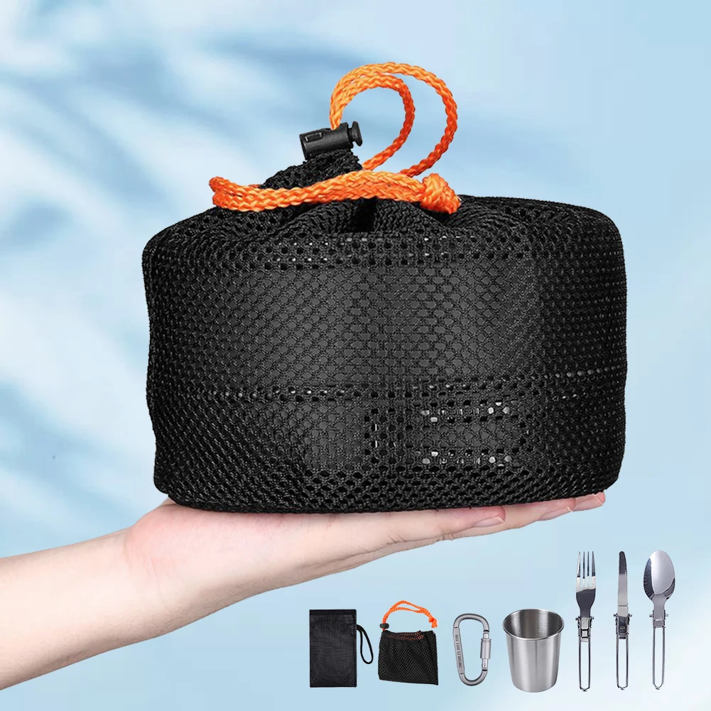 طقم أدوات طهي للتخييم، غلاية و - مراجعة Camping Cooking Lightweight وسعره
