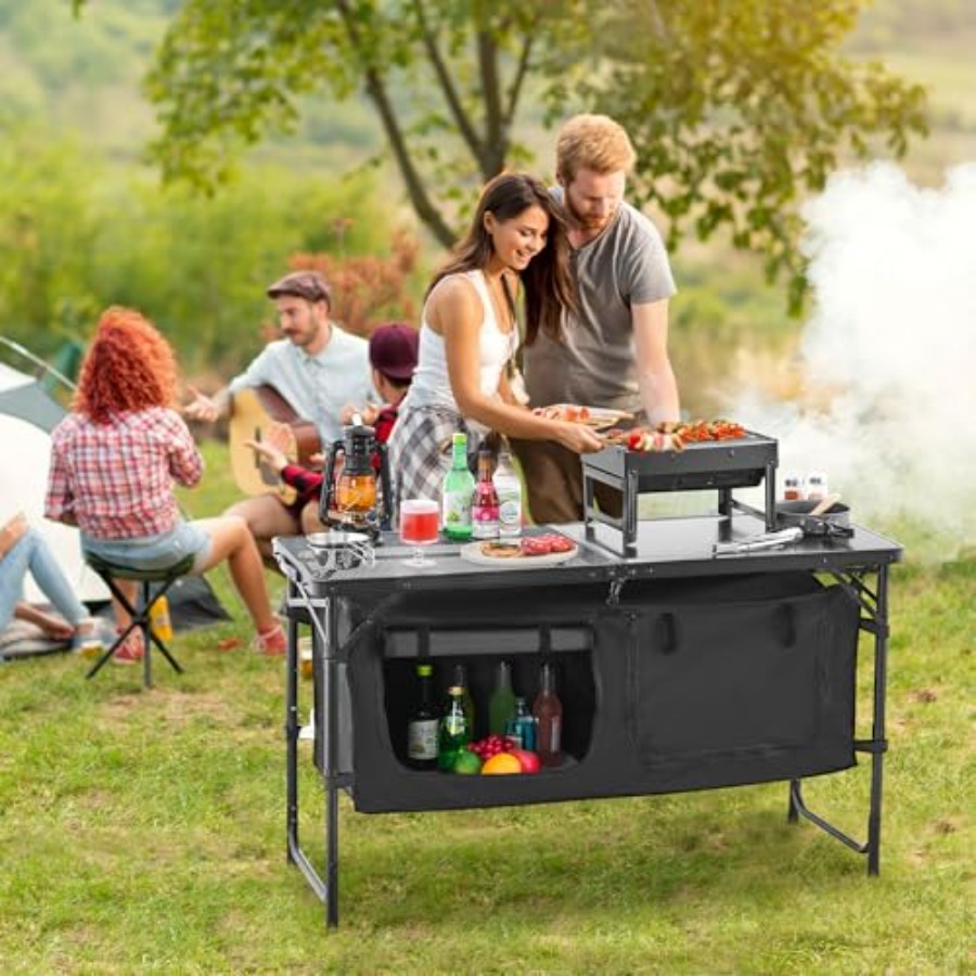 طاولة مطبخ للتخييم، طاولة طهي  - مراجعة Camping Cooking Lightweight وسعره
