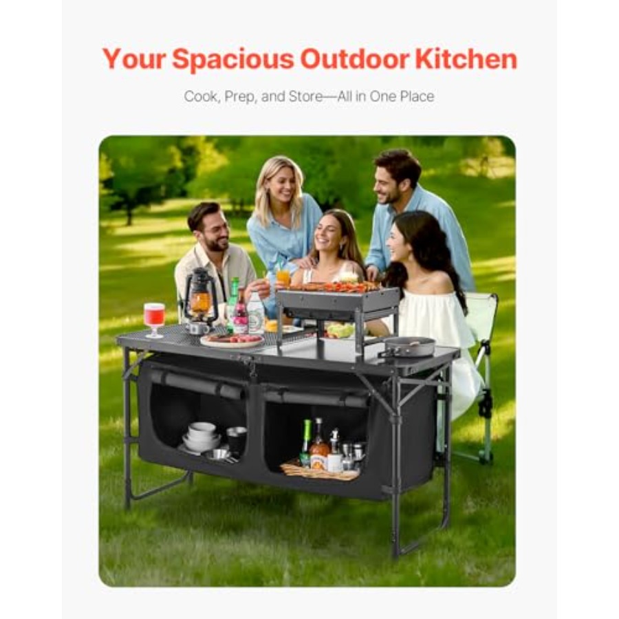 طاولة مطبخ للتخييم، طاولة طهي  - مراجعة Camping Cooking Lightweight وسعره