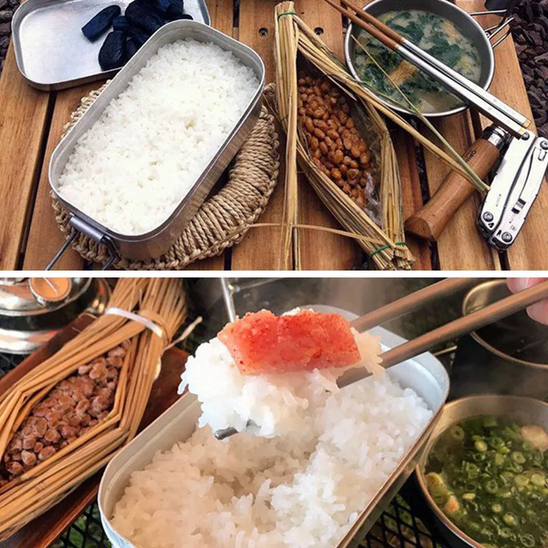 جديد بينتو صندوق الكبار ساحة ف - مراجعة Japanese Camping Cooking وسعره