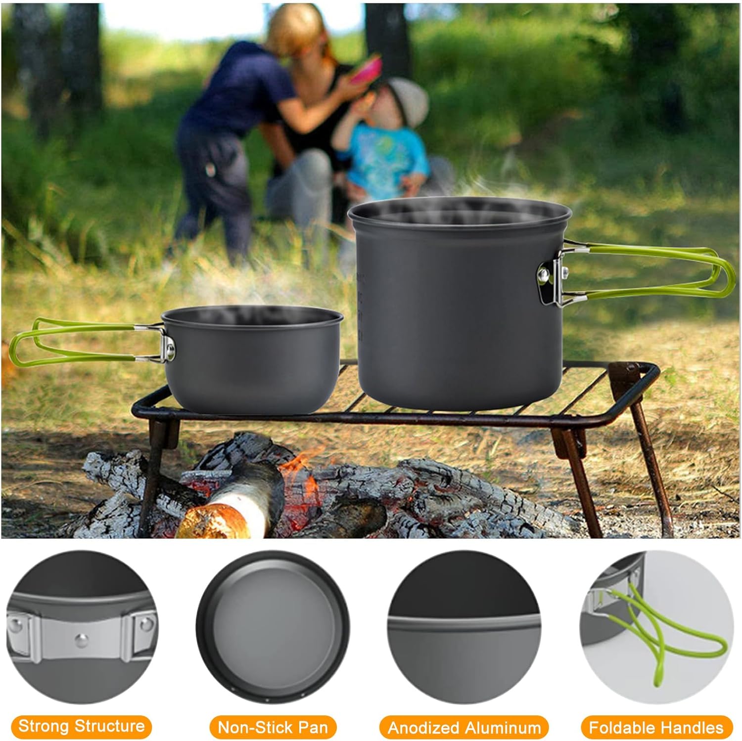 مجموعة أدوات الطهي للتخييم، أو - مراجعة Camping Cooking Mess Kit وسعره