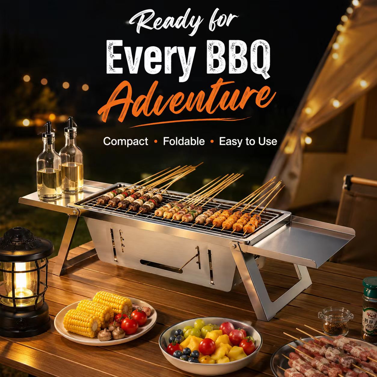 شواية فحم قابلة للطي من الفولا - مراجعة Camp Grill Portable Folding وسعره